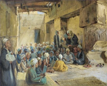 イスラム教 Painting - エコール・コラニーク by アントン・バインダー・イスラム